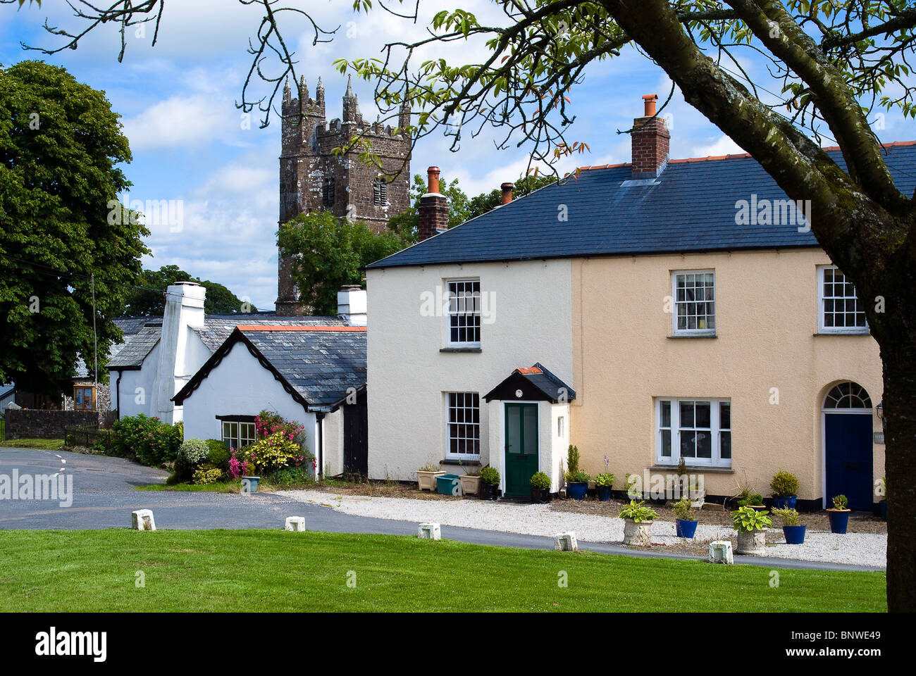 Ashwater est un petit village pittoresque de l'A388 entre Holsworthy et Launceston. Banque D'Images