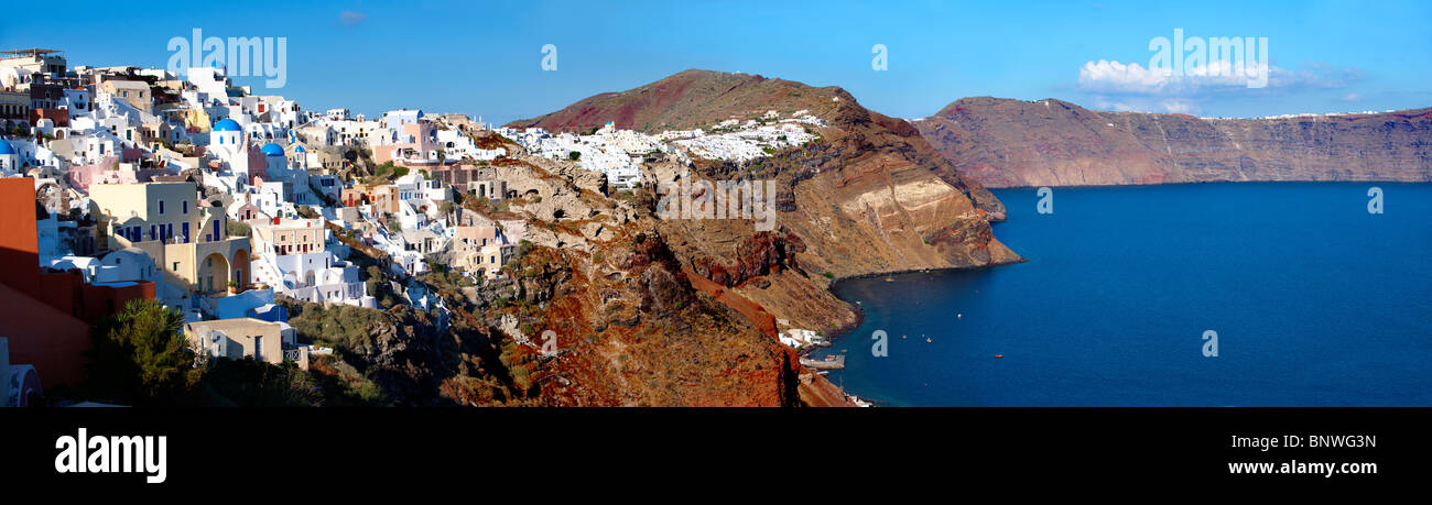 Oia ( IA ) Ville- Santorin îles Cyclades grecques - Photos, photos et images Banque D'Images