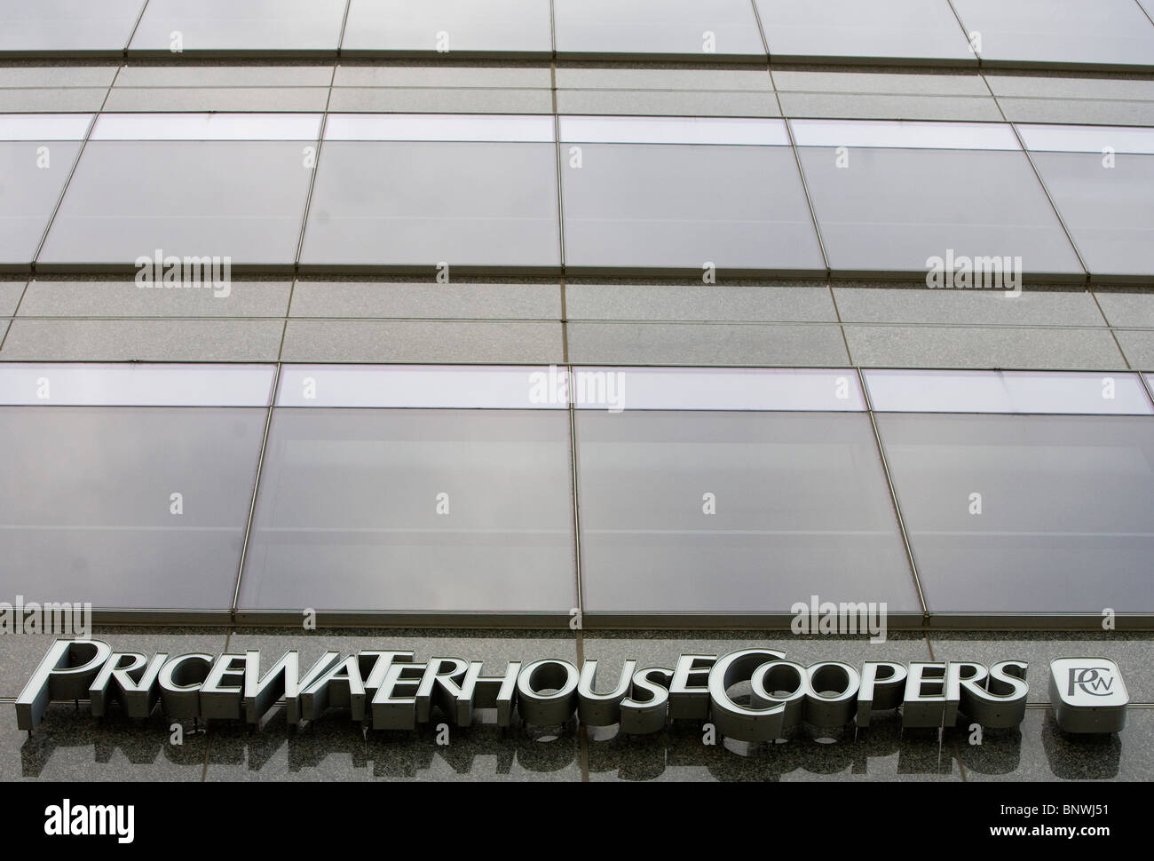 Price Waterhouse Coopers. Banque D'Images