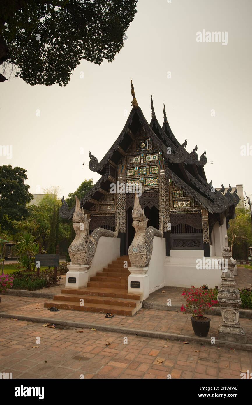 Wat Chedi Luang, Chiang Mai, la province de Chiang Mai, Thaïlande, Asie Banque D'Images