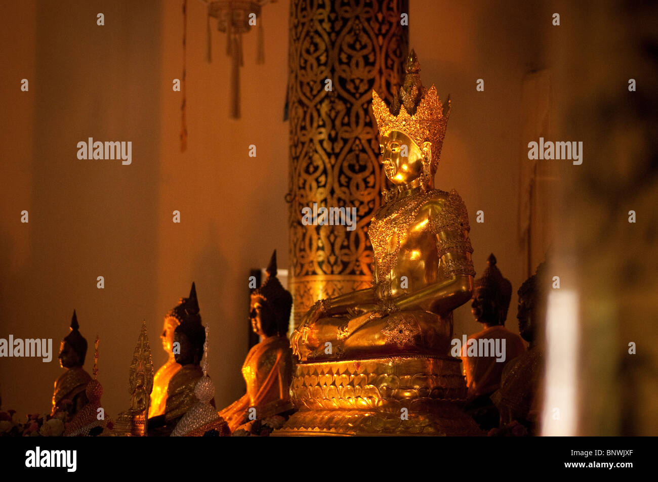 Wat Chedi Luang, Chiang Mai, la province de Chiang Mai, Thaïlande, Asie Banque D'Images