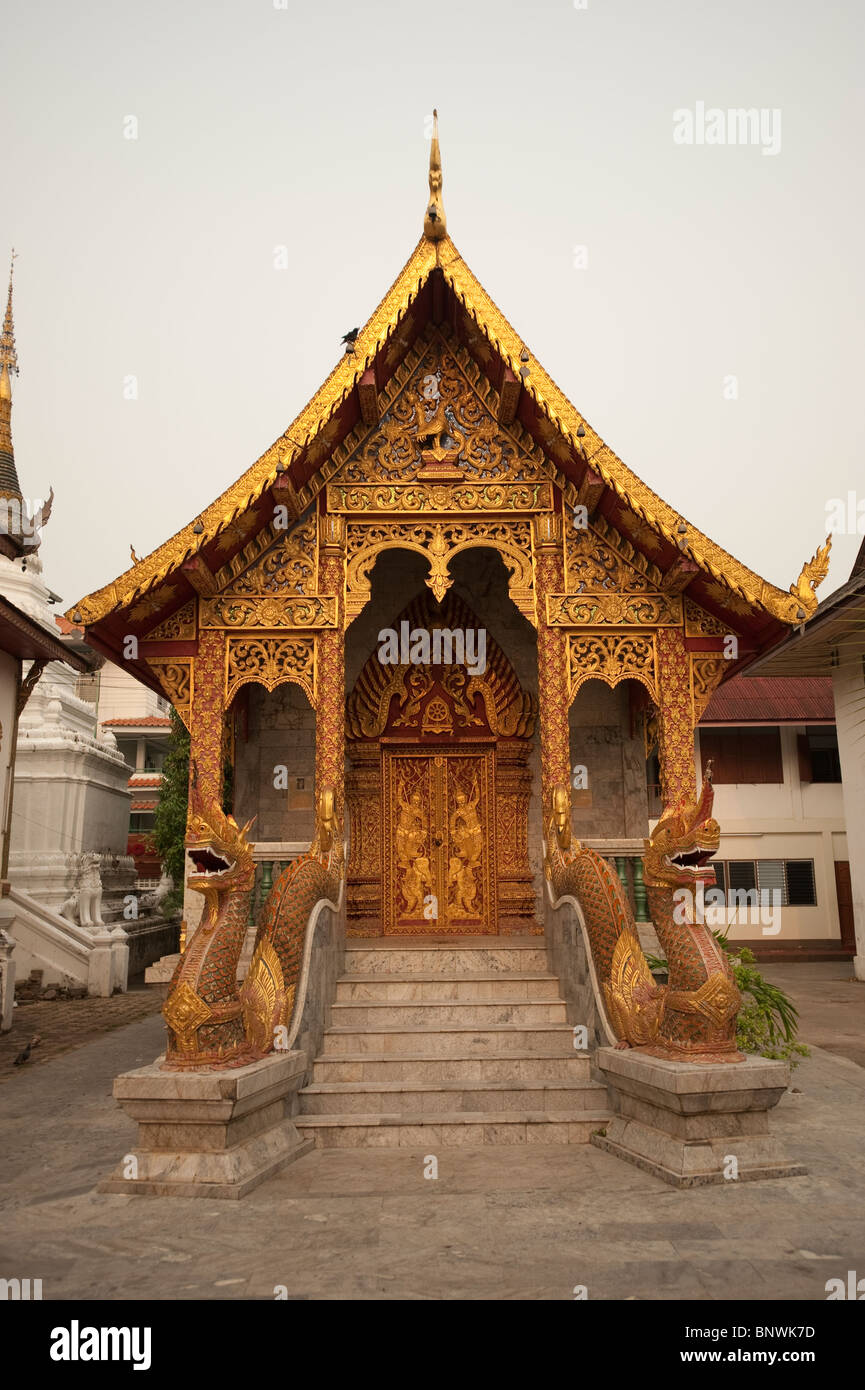 Wat Tung Yu, Chiang Mai, la province de Chiang Mai, Thaïlande, Asie Banque D'Images