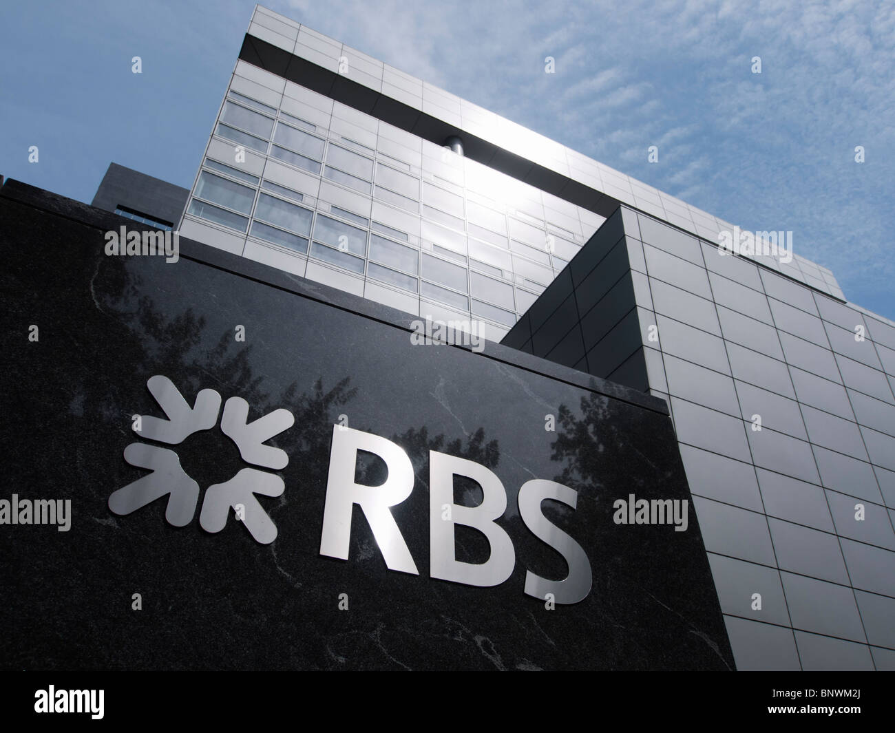 Siège de Royal Bank of Scotland , RBS, en quartier d'affaires moderne à la Amsterdam Zuid aux Pays-Bas Banque D'Images