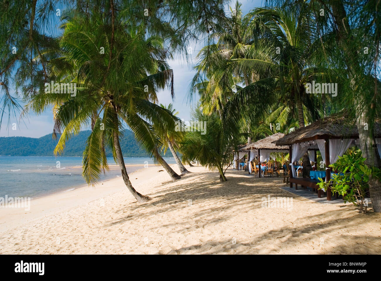 Plage de Berjaya Resort Banque D'Images