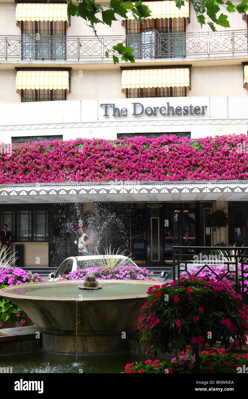 Le Dorchester Hotel, Park Lane, Londres, Angleterre, Royaume-Uni Banque D'Images