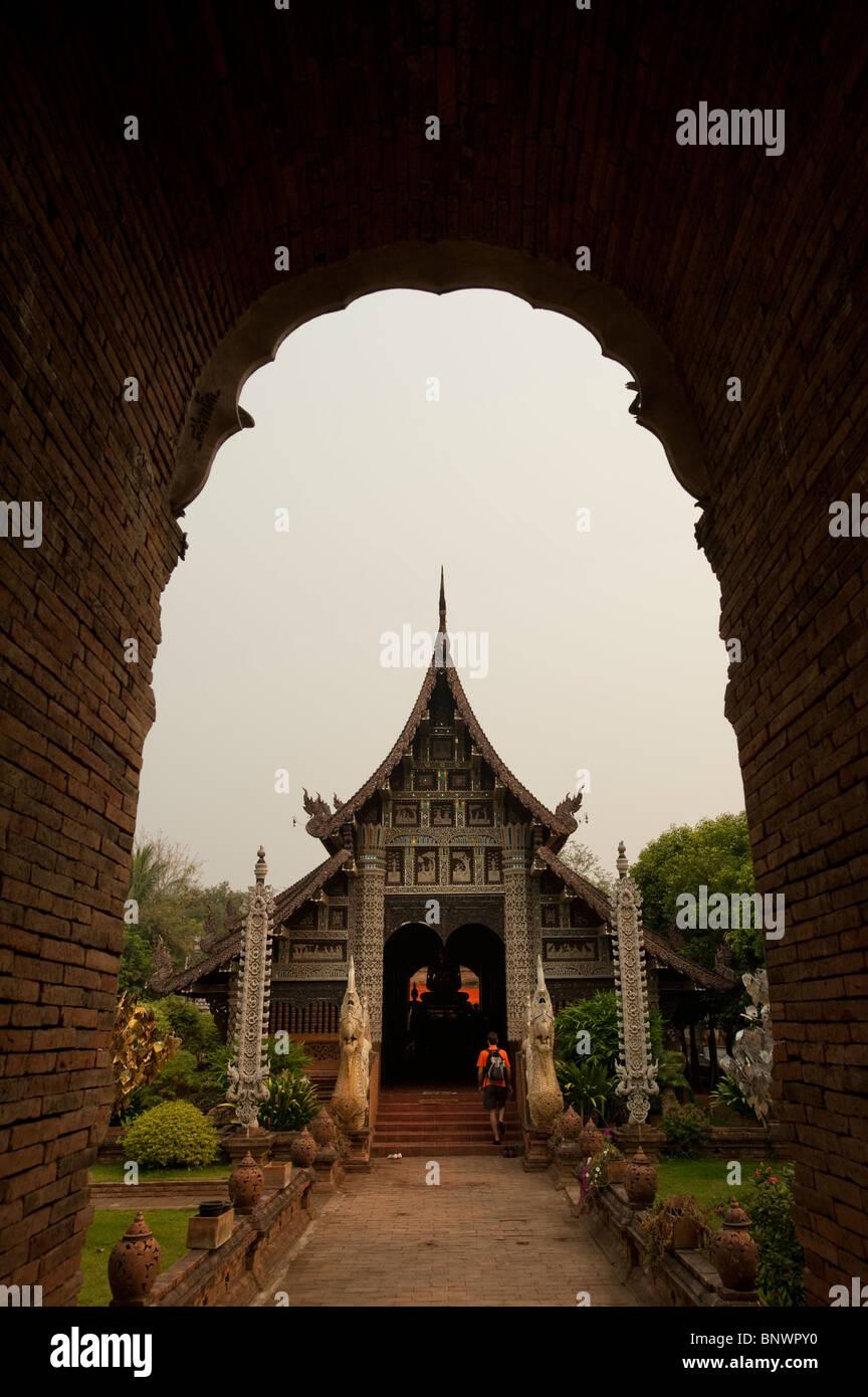 Wat Lok Molee, Chiang Mai, la province de Chiang Mai, Thaïlande, Asie Banque D'Images