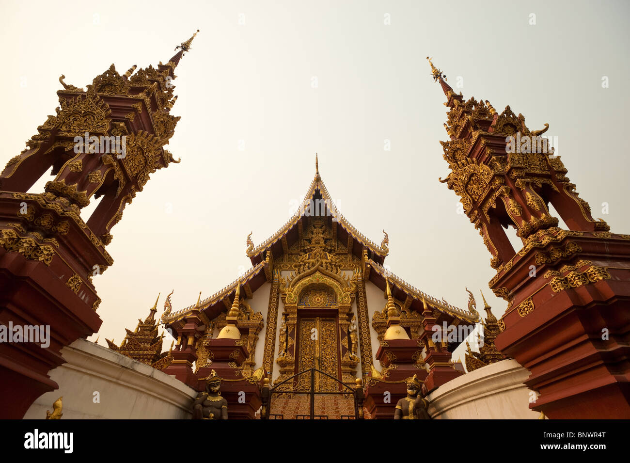 Wat Mon Thian, Chiang Mai, la province de Chiang Mai, Thaïlande, Asie Banque D'Images
