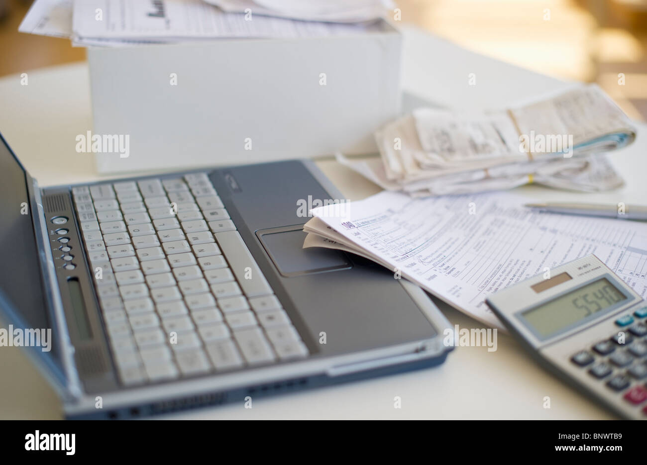 24 in home office Banque D'Images