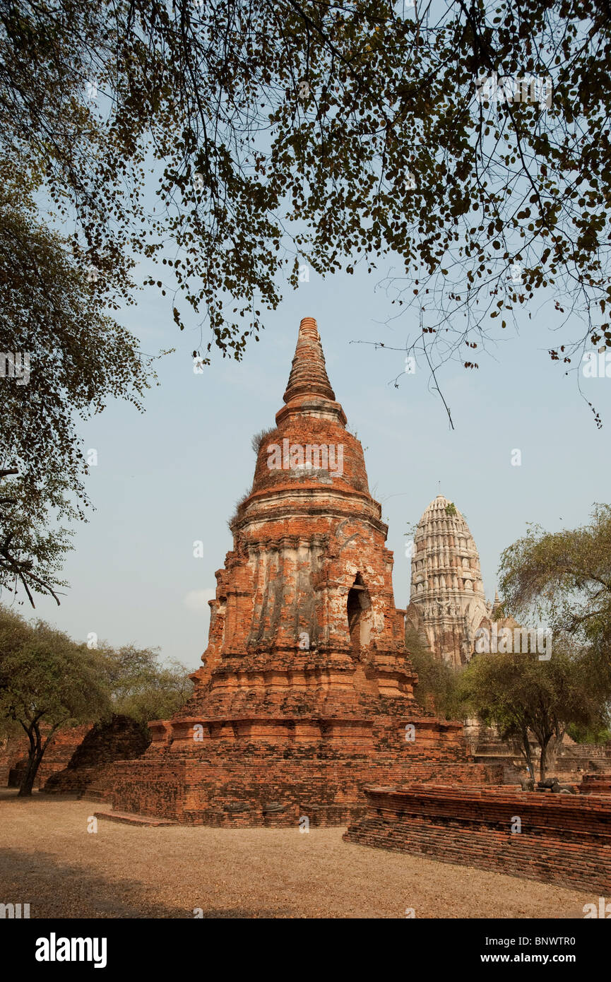 Wat Ratburana, Ayutthaya, Province d'Ayutthaya, Thaïlande, Asie Banque D'Images
