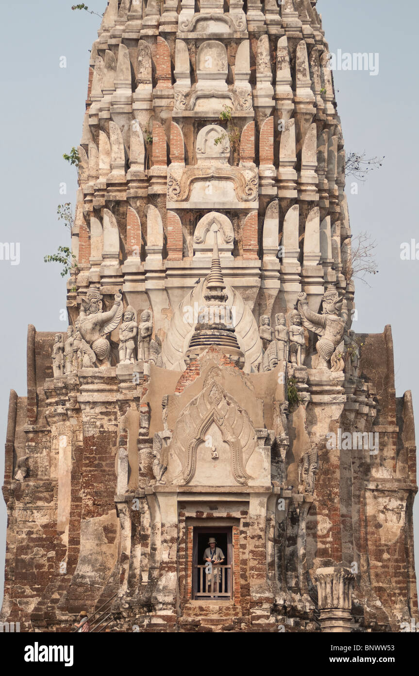 Wat Ratburana, Ayutthaya, Province d'Ayutthaya, Thaïlande, Asie Banque D'Images