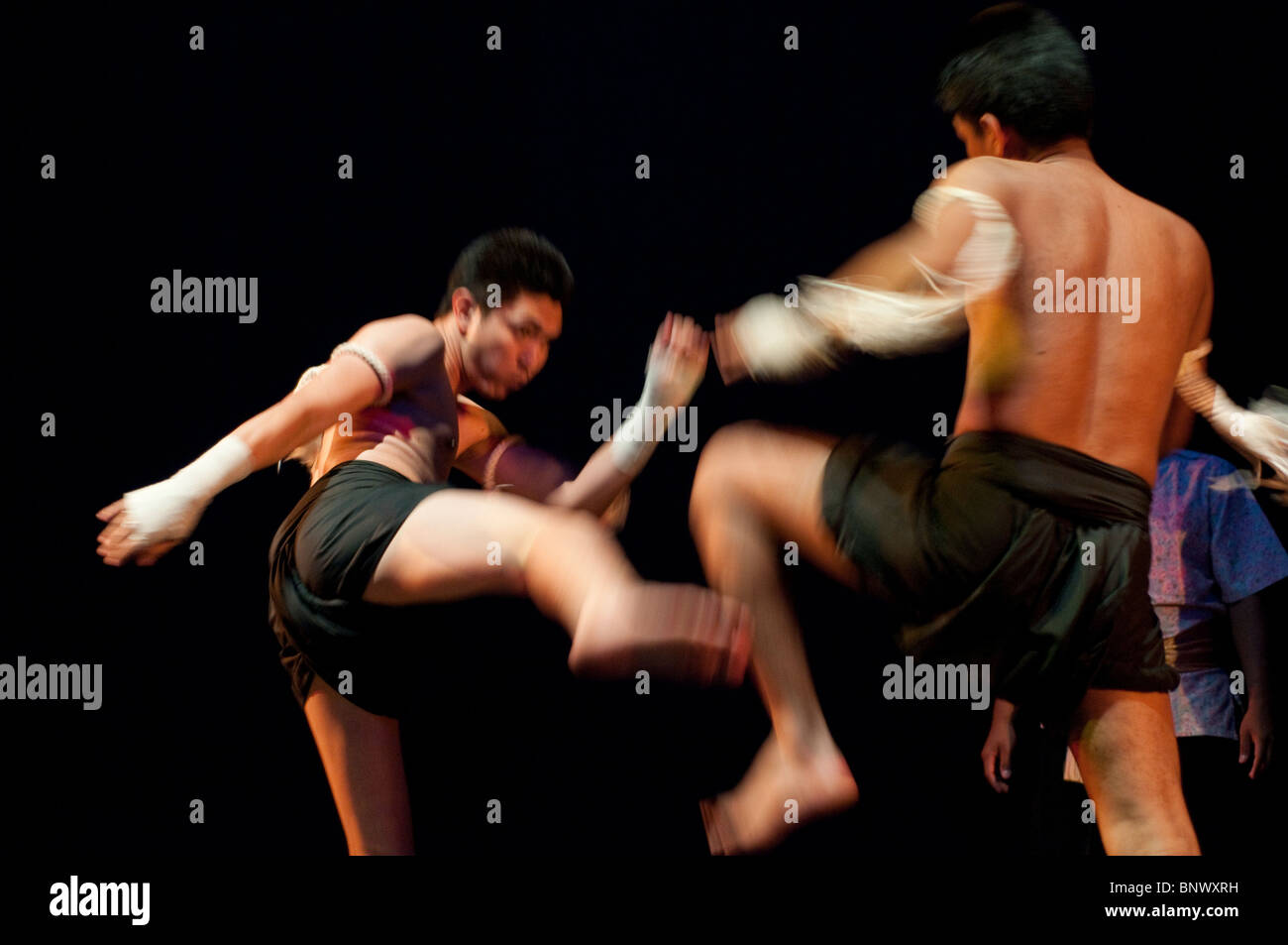 Le Muay Thai Show, Théâtre Aksra, Bangkok, Thailande, Asie Banque D'Images