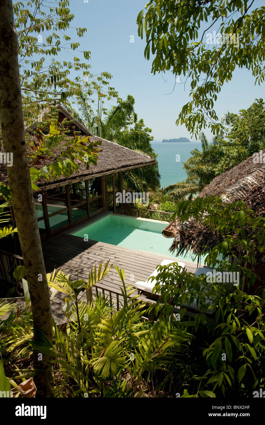 Six Senses Resort à Koh Yao Noi, Phang Nga Bay, Thaïlande, Asie Banque D'Images