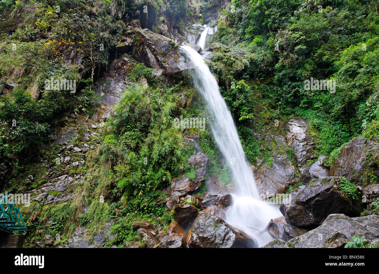Inde - Sikkim - Sept Sœurs waterfall Banque D'Images