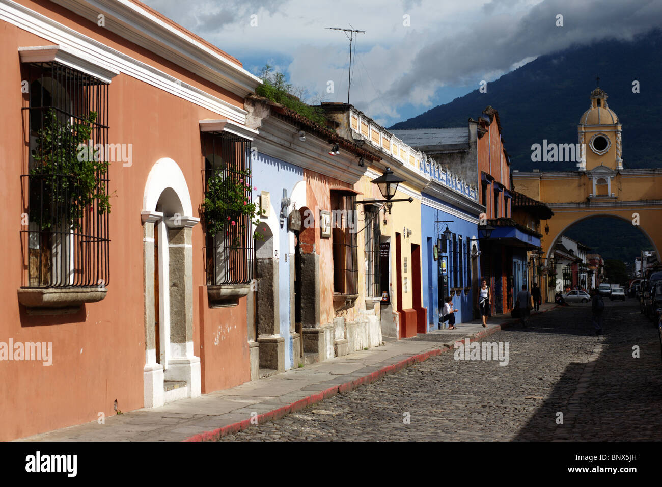 El Arco de Santa Catalina sur Calle del Arco en Antigua près de Guatemala City au Guatemala Banque D'Images