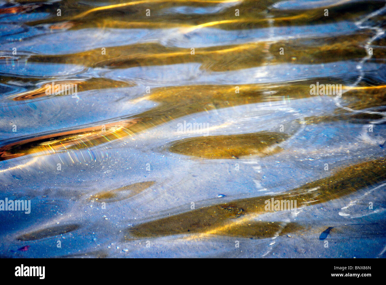 Couleurs de l'eau, vagues de couleur marine dans les vagues. Banque D'Images