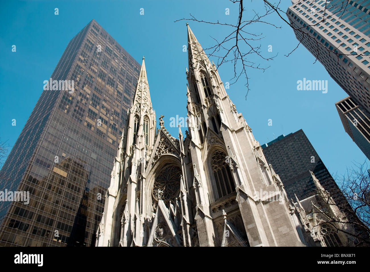 La Cathédrale St Patrick, Manhattan, New York City Banque D'Images