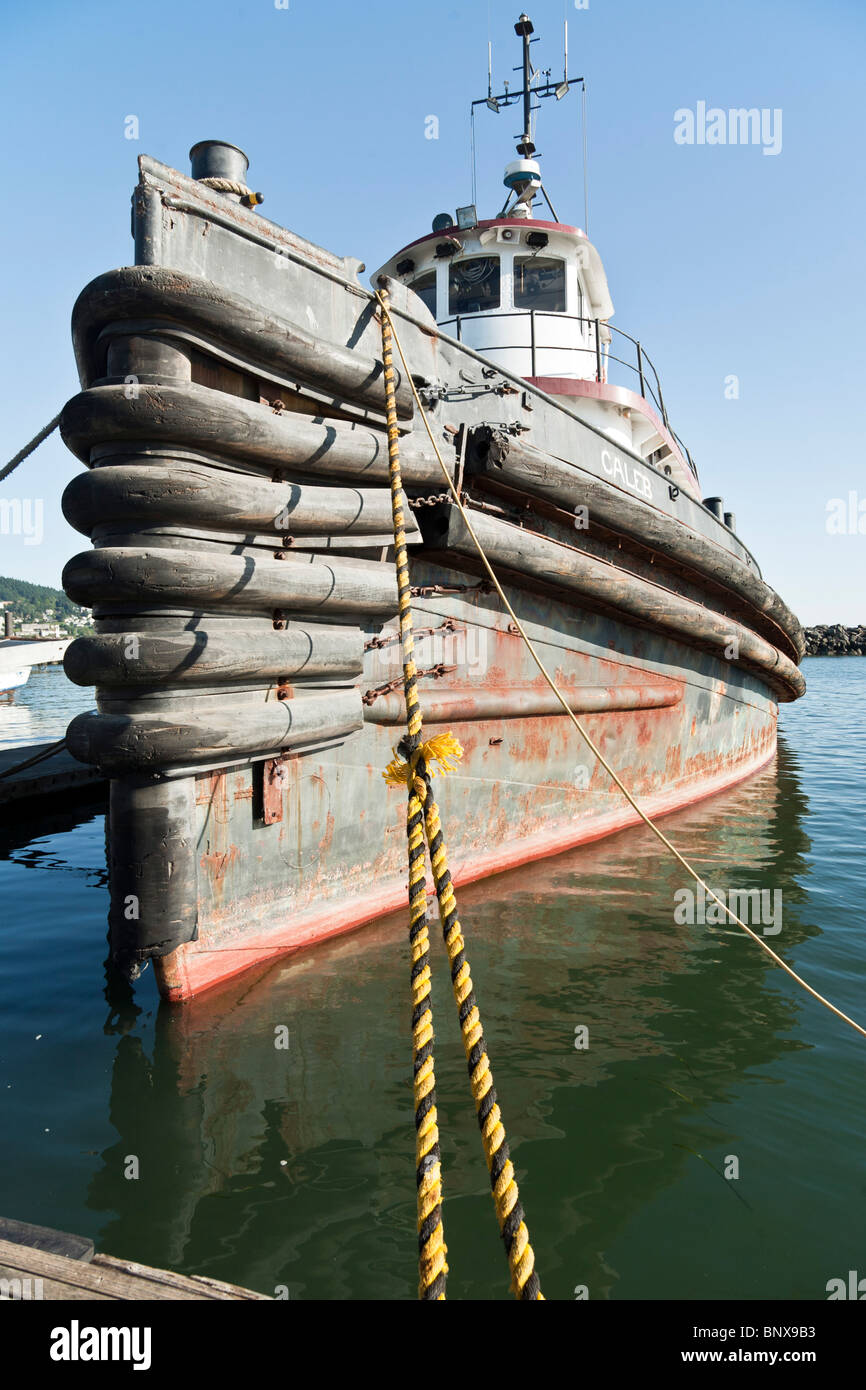 Mais battues le bateau de pêche commerciale doughty Caleb amarré au port Squalicum Bellingham Washington Banque D'Images