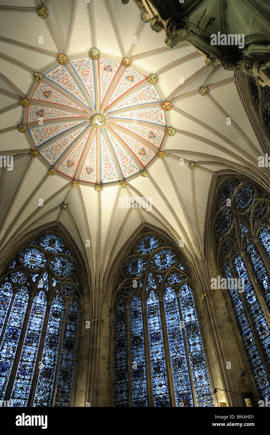 La salle du chapitre de la cathédrale de York à York Banque D'Images