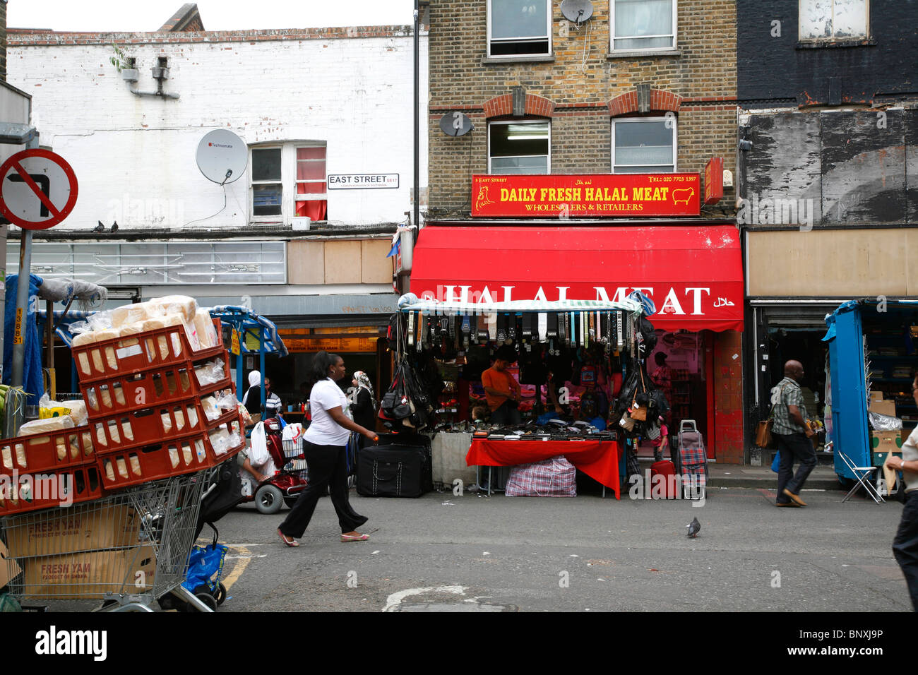 East Street Market, Walworth, London, UK Banque D'Images