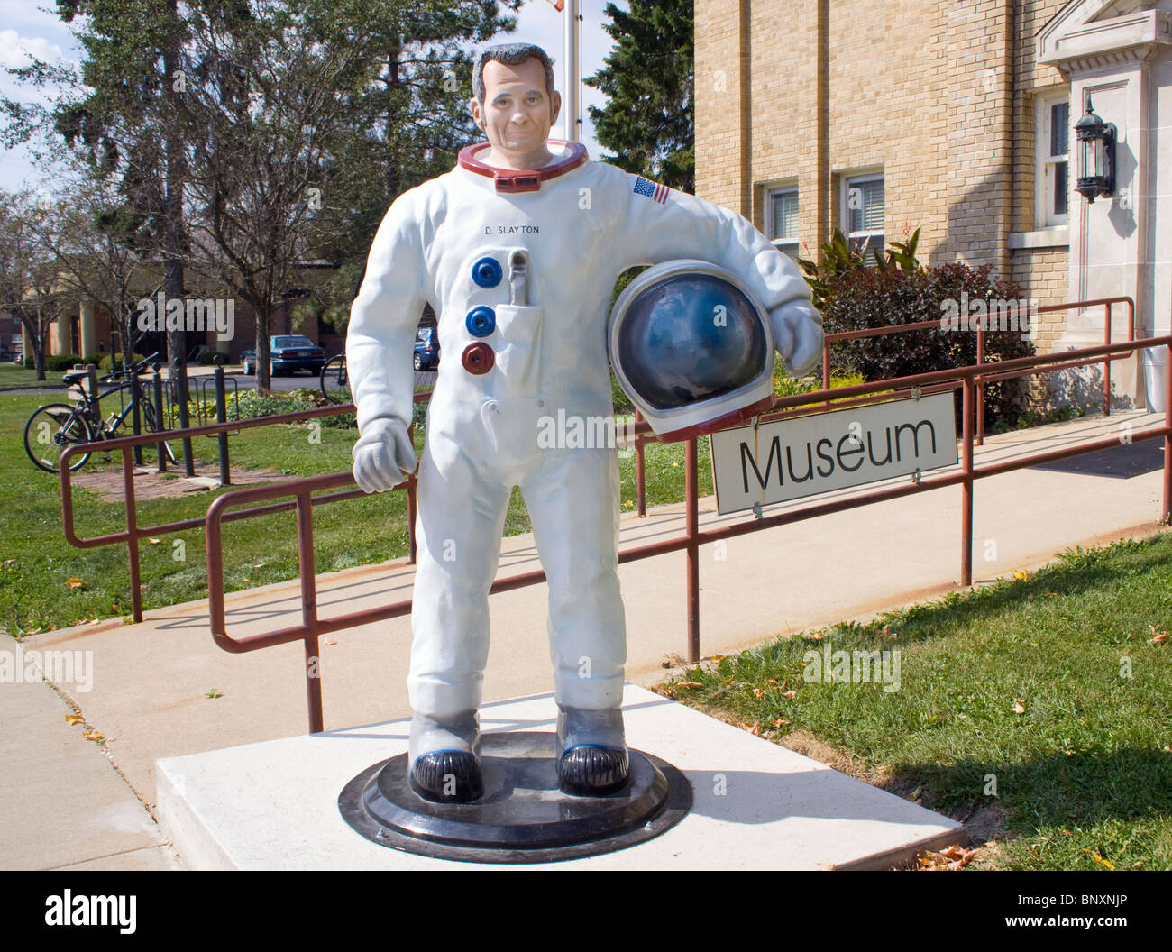 Deke Slayton Memorial et Musée de l'espace vélo à Sparte au Wisconsin Banque D'Images