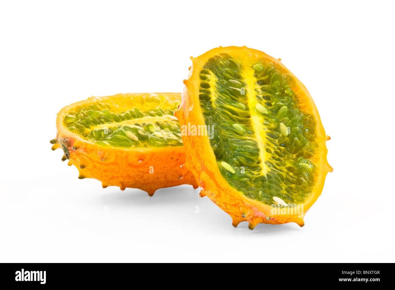 Cucumis metulifera - Kiwano - melon à cornes Banque D'Images