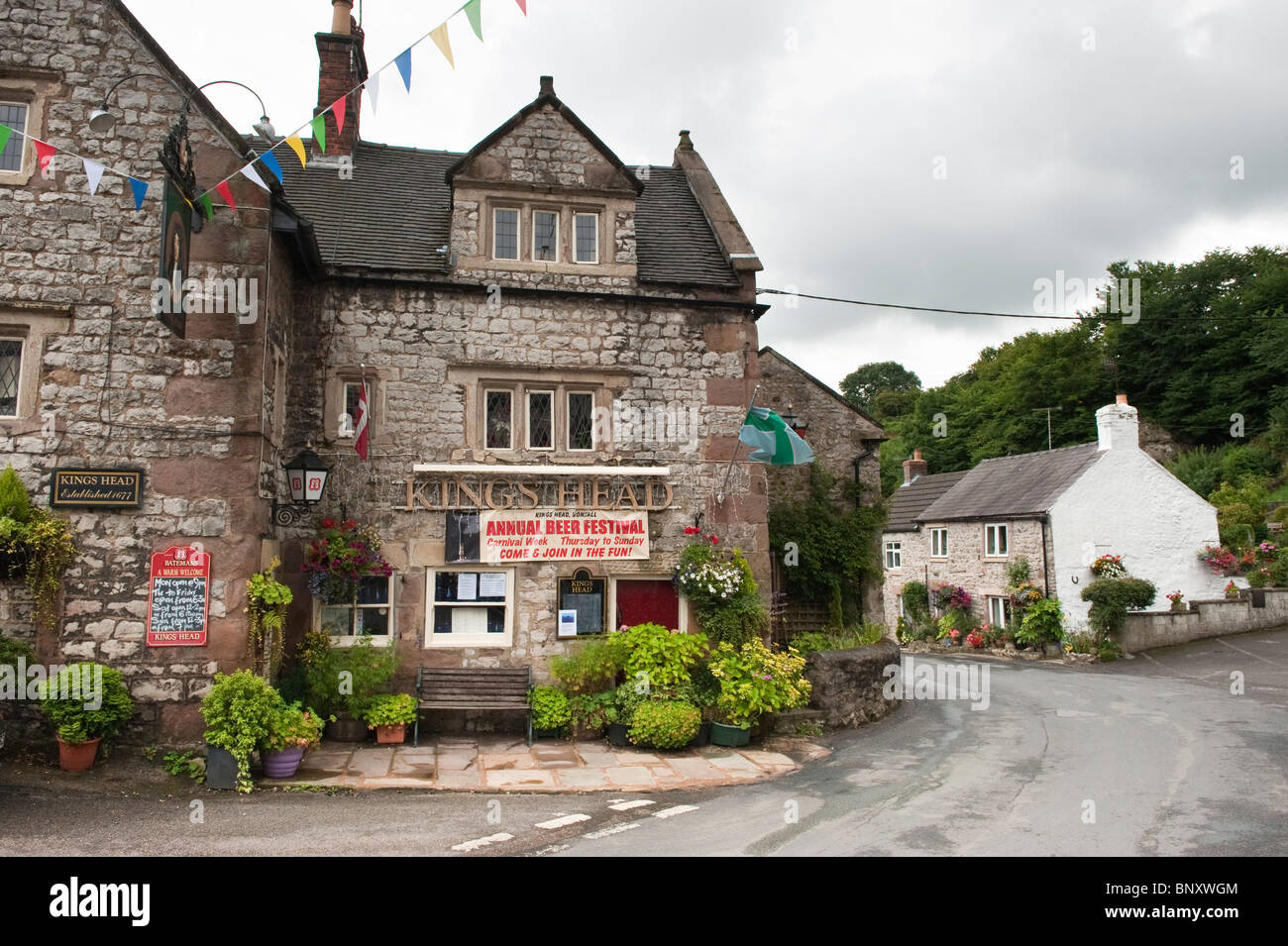 Kings Head public house à Bonsall dans le Derbyshire Peak District en Angleterre, 'Grande-bretagne','Royaume-Uni',GB,UK,EU Banque D'Images