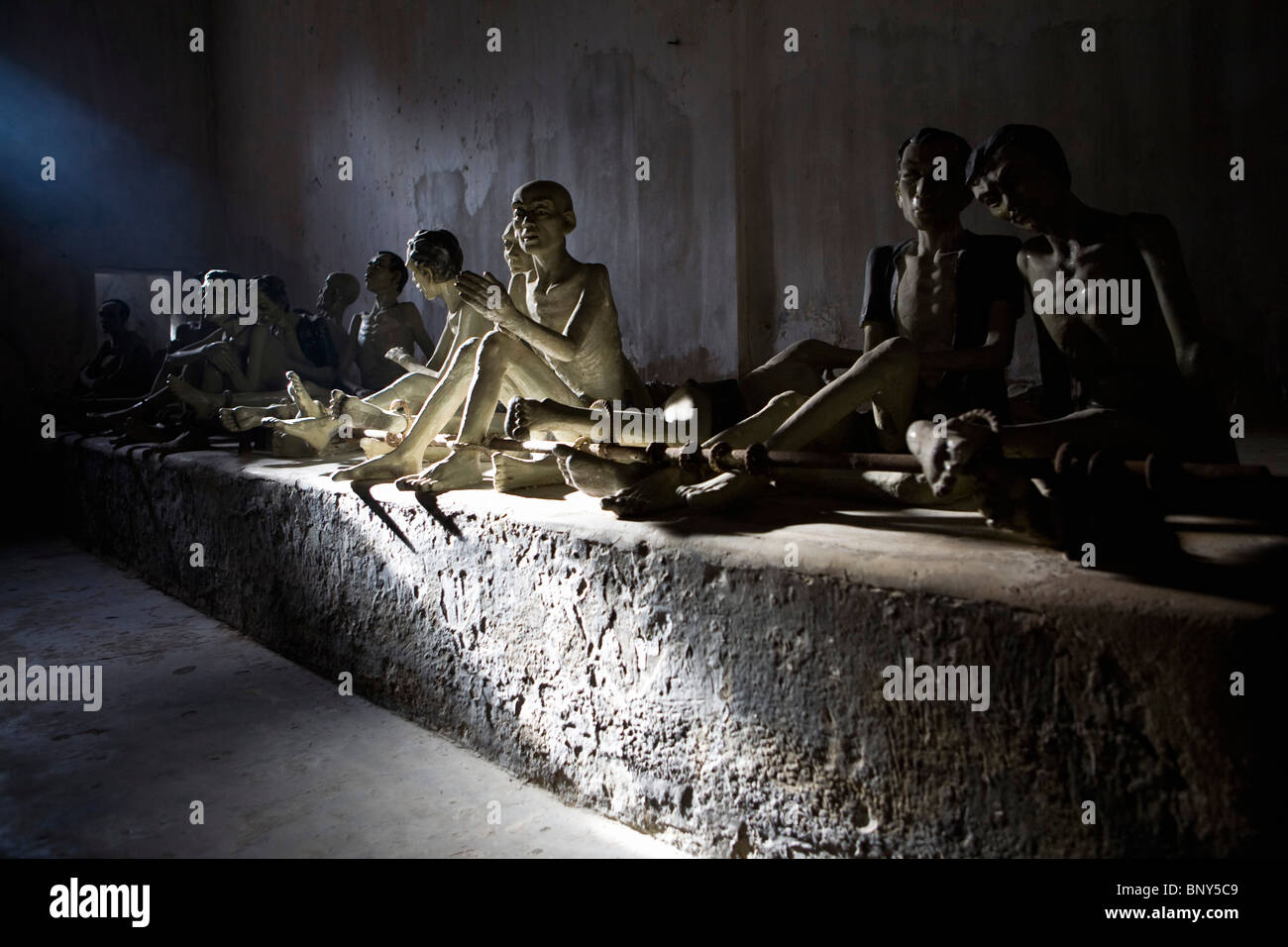 La prison de l'Île Con Son, Vietnam Banque D'Images