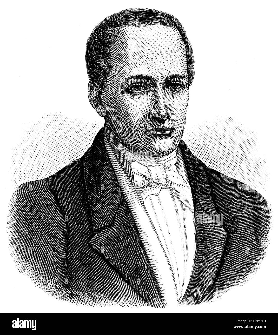 Joseph Nicéphore Niépce (1765 - 1833), inventeur français de la photographie Banque D'Images