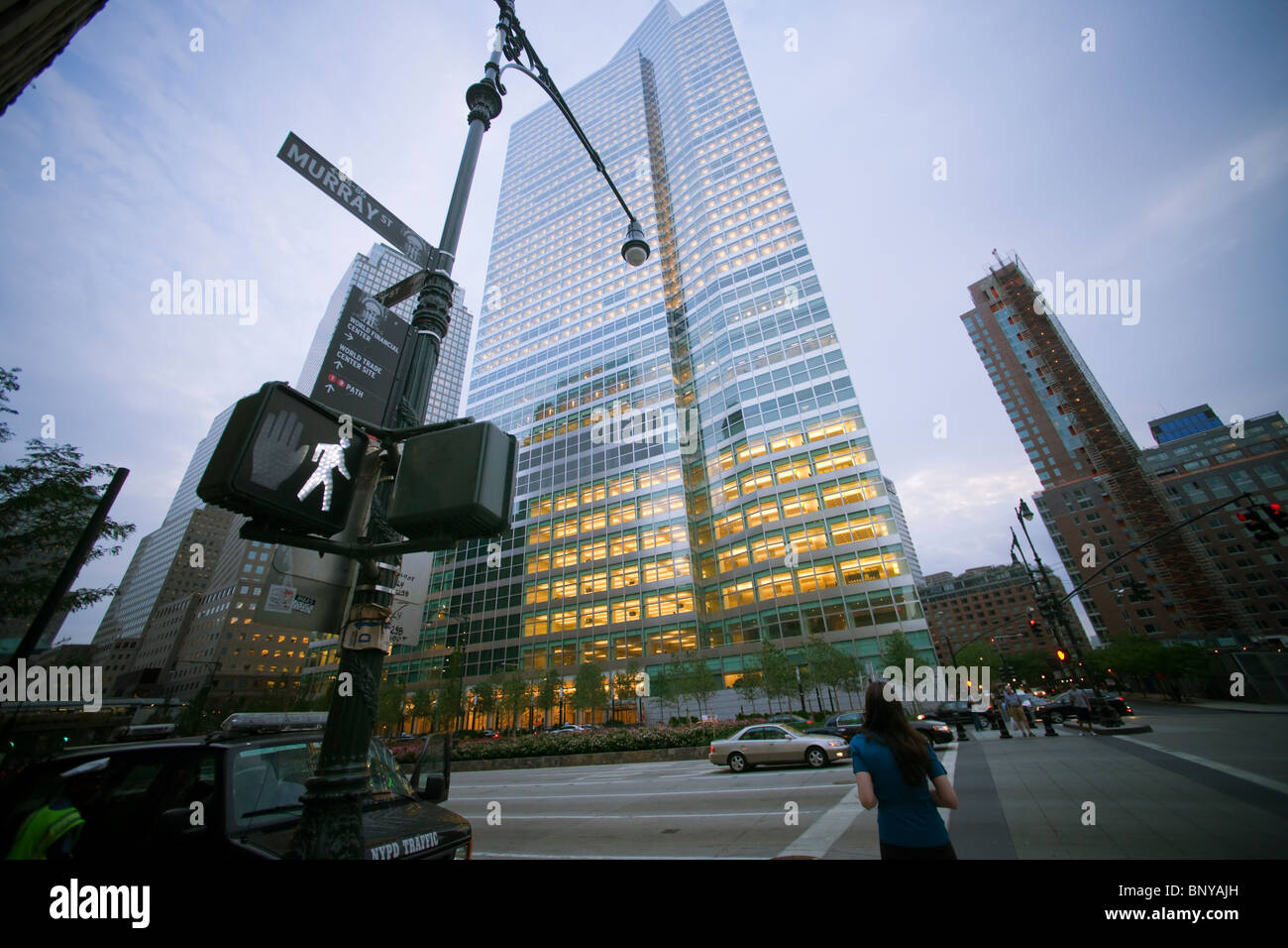 Le nouveau siège de Goldman Sachs à New York, au 200 rue de l'Ouest est considérée le mardi 3 août 2010. (© Richard B. Levine) Banque D'Images