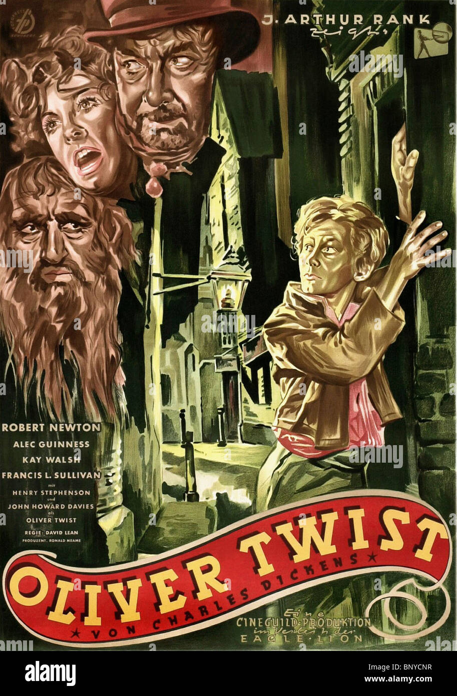 Affiche de film OLIVER TWIST (1948) Banque D'Images