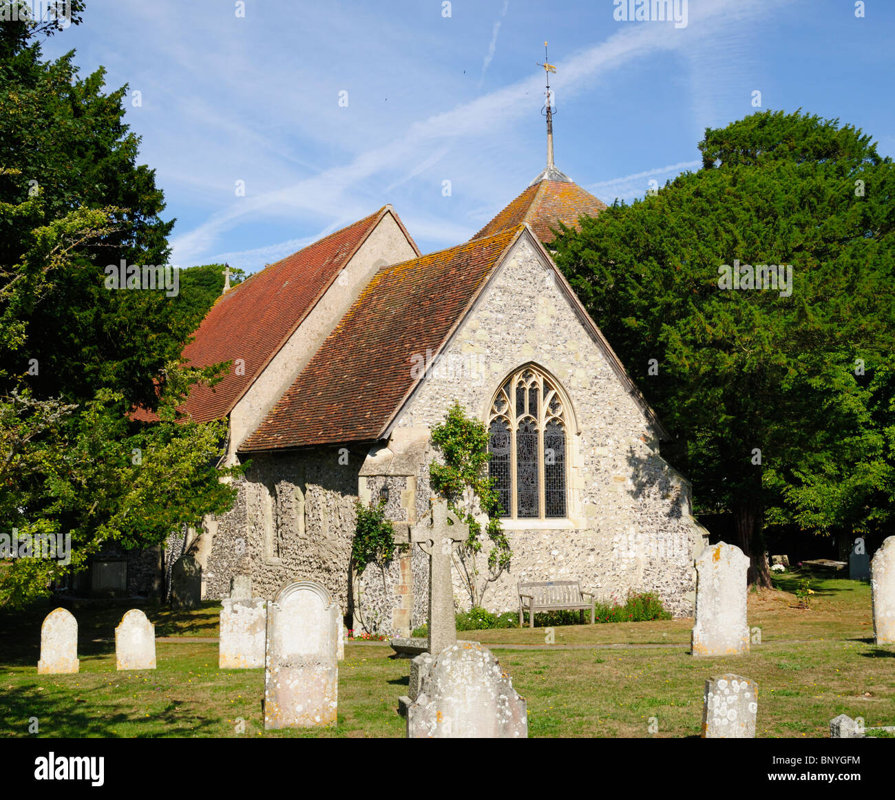 St Simon et St Jude'eglise au doyen, Sussex, Angleterre. Banque D'Images