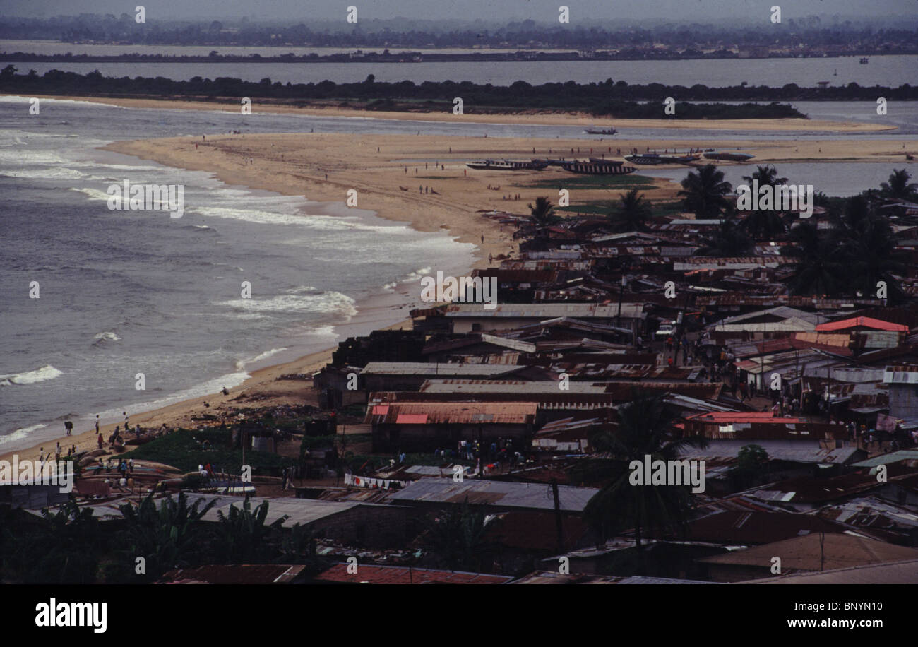 Plages de Monrovia au Libéria circa 1994 Banque D'Images