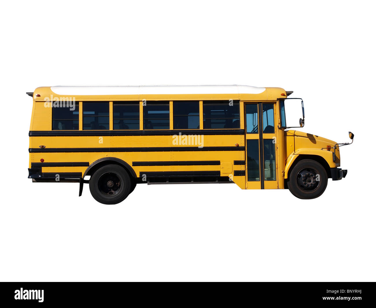 Autobus scolaire jaune Banque D'Images