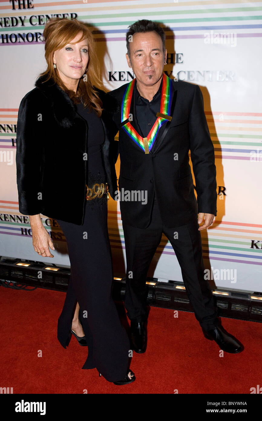 Bruce Springsteen et épouse Patti Scialfa. Banque D'Images