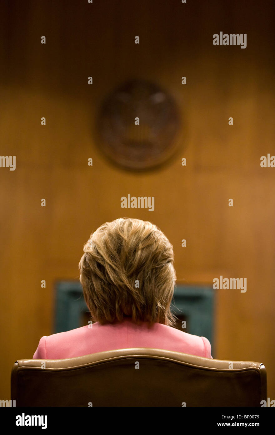 La secrétaire d'État Hillary Clinton. Banque D'Images