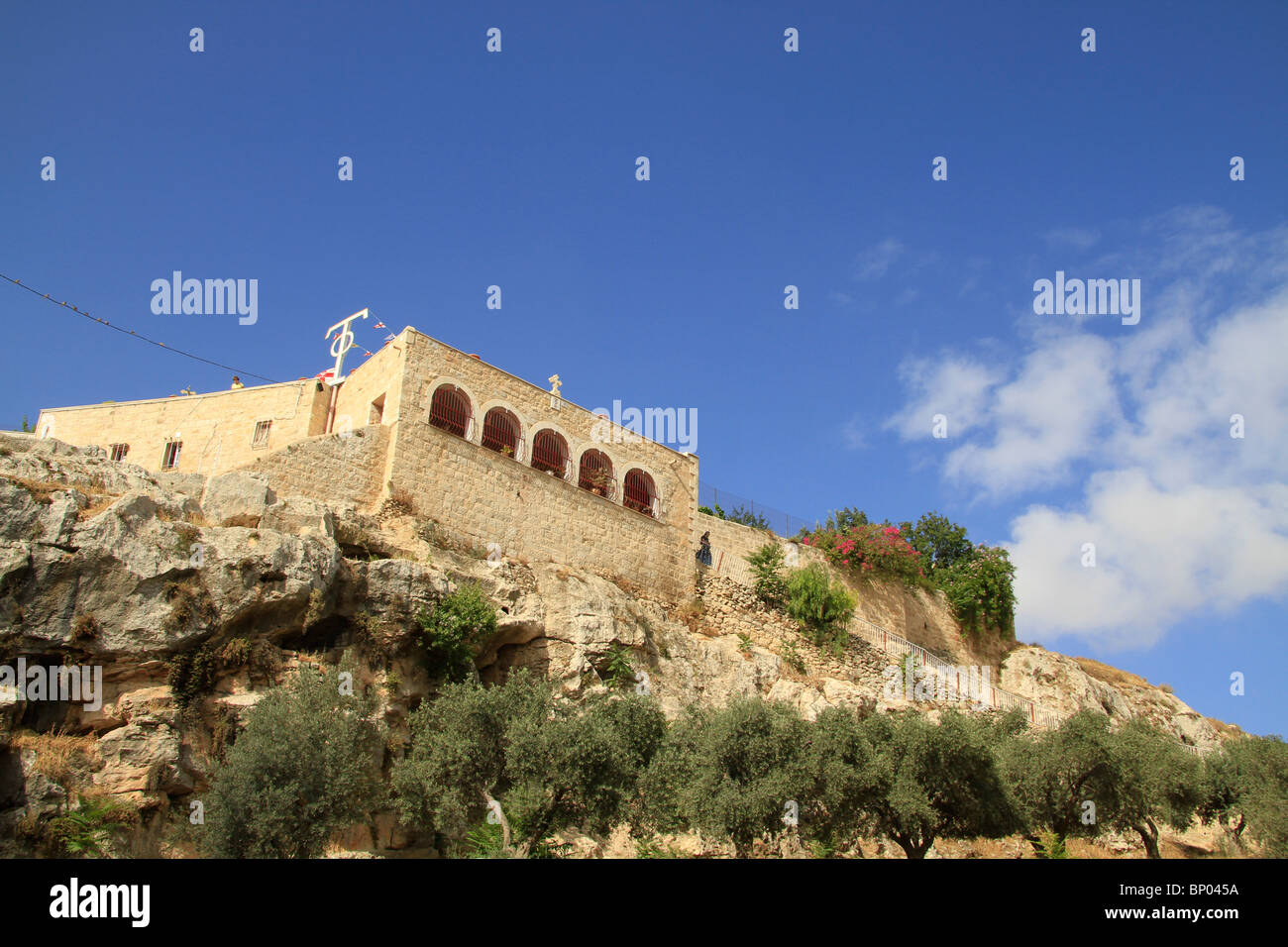 Israël, Jérusalem, l'Église orthodoxe grecque St. Onuphrius monastère dans la vallée de Hinnom Banque D'Images