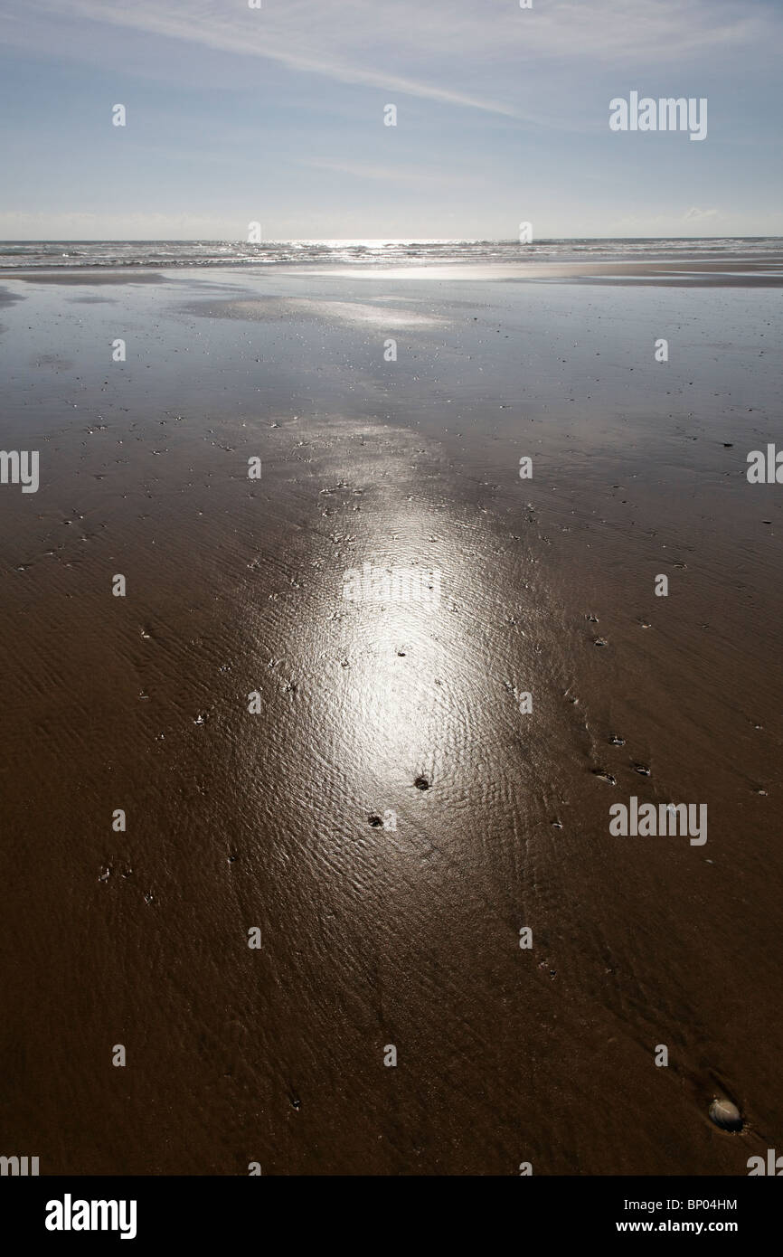 Nienty Mile Beach, en Nouvelle-Zélande Banque D'Images
