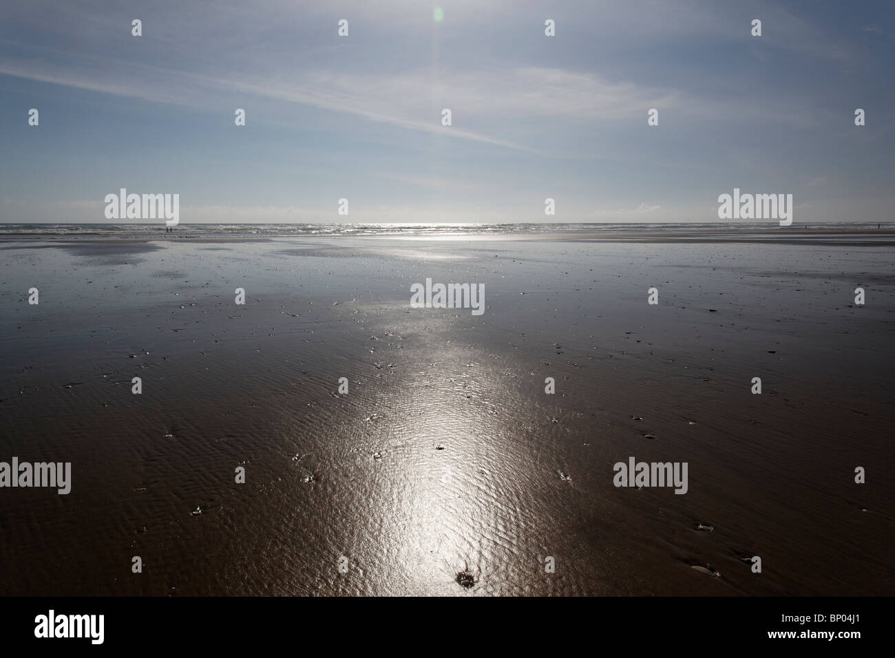 Nienty Mile Beach, en Nouvelle-Zélande Banque D'Images