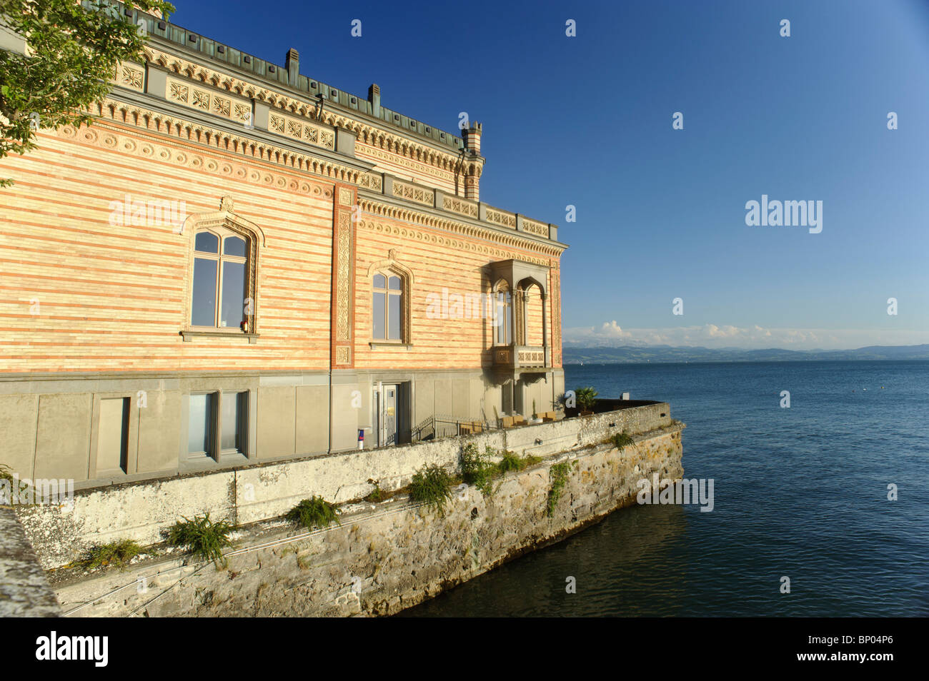 Le château de Montfort, le lac de Constance Langenargen Allemagne Bade-Wurtemberg Banque D'Images