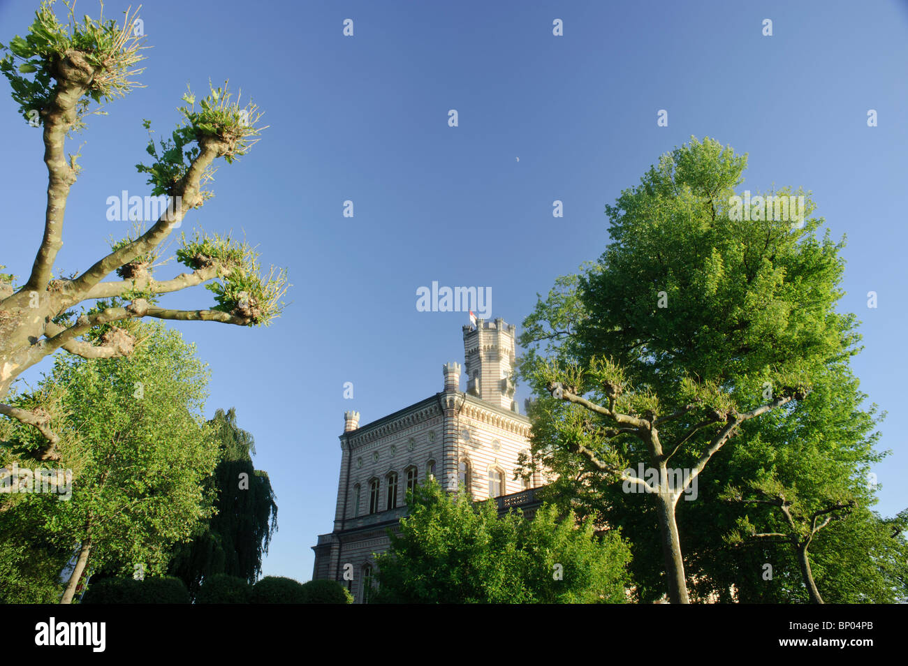 Le château de Montfort, le lac de Constance Langenargen Allemagne Bade-Wurtemberg Banque D'Images
