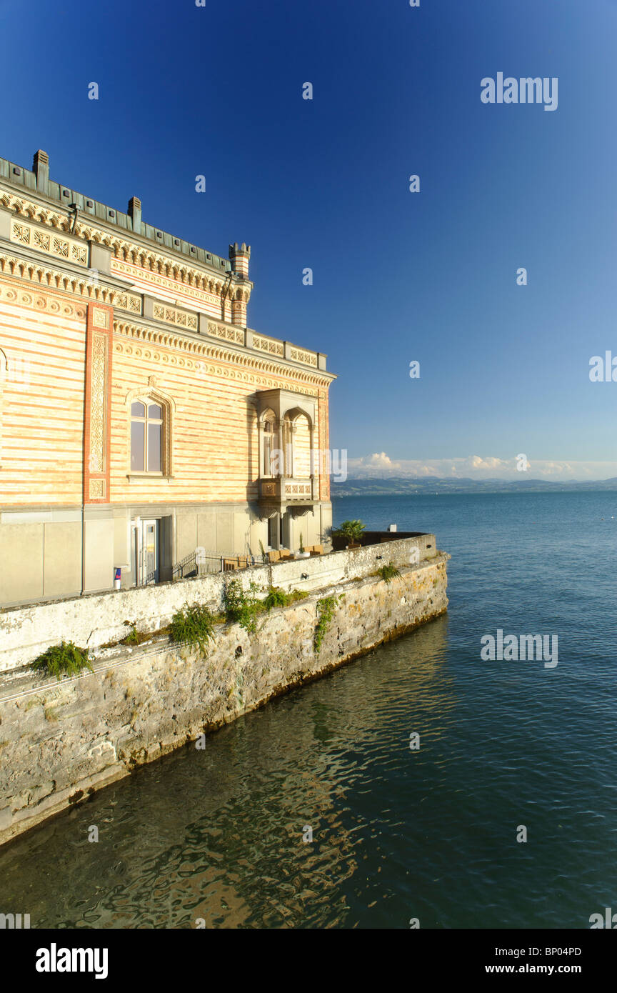 Le château de Montfort, le lac de Constance Langenargen Allemagne Bade-Wurtemberg Banque D'Images