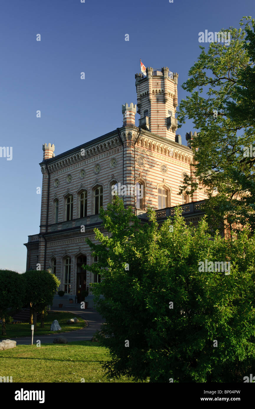 Le château de Montfort, le lac de Constance Langenargen Allemagne Bade-Wurtemberg Banque D'Images
