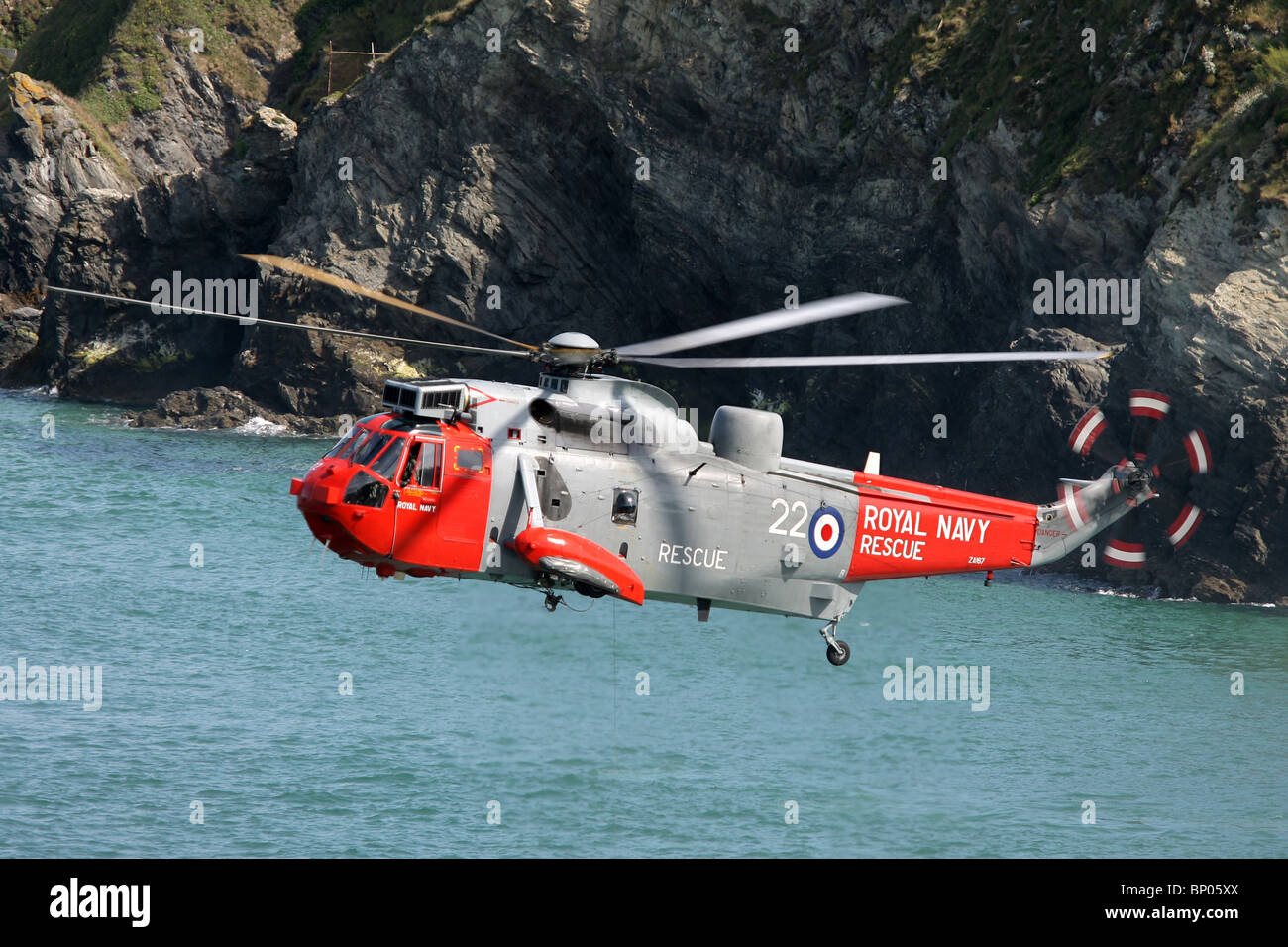 L'air sea rescue RNLI afficher dans le port de Newquay, août 8th, 2010. Banque D'Images