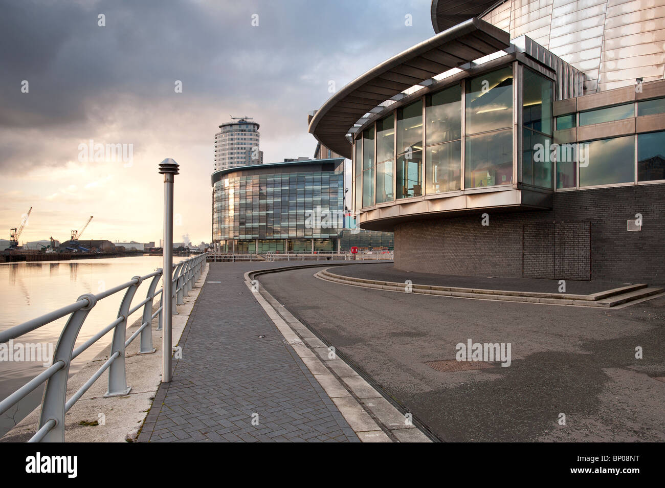 Centre des médias Salford Quays Manchester UK Banque D'Images