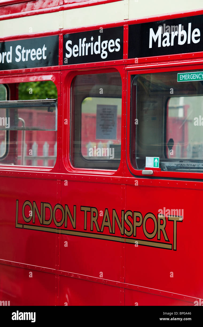 AEC Routemaster, Londres bus rouge à deux étages. Classe RCL Banque D'Images