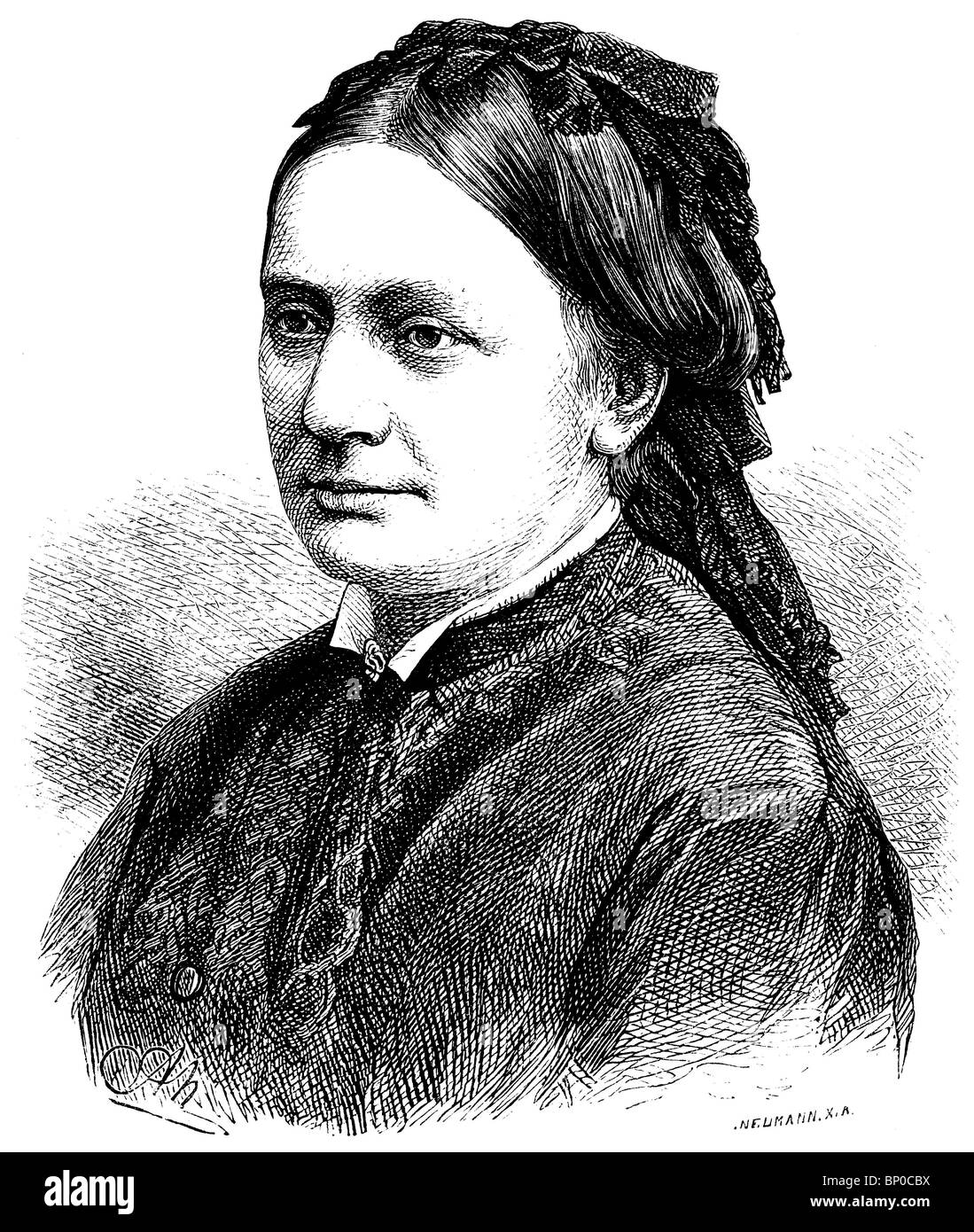 Clara Wieck Schumann (1819-1896), compositeur et pianiste allemand Banque D'Images