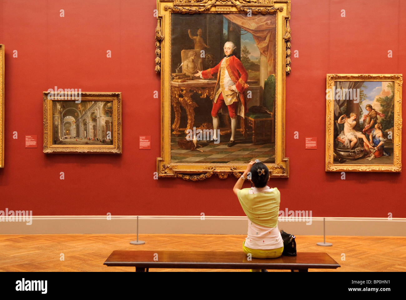 Portrait d'un jeune homme, ca. 1760-65, par Pompeo Girolamo Batoni, Metropolitan Museum of Art, New York City Banque D'Images