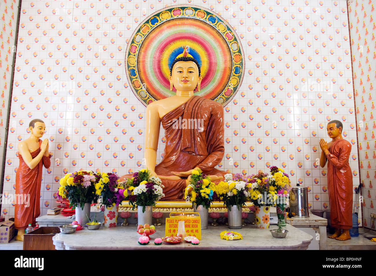 L'Asie du Sud, la Malaisie, Kuala Lumpur, temple bouddhiste Maha Vihara Banque D'Images