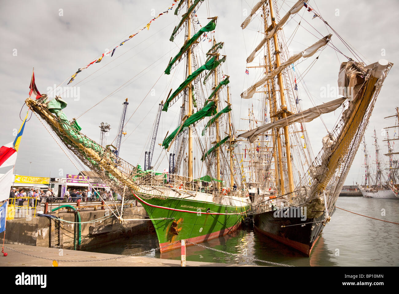 Course des grands voiliers 2010, Hartlepool, Cleveland, North East England, UK Banque D'Images