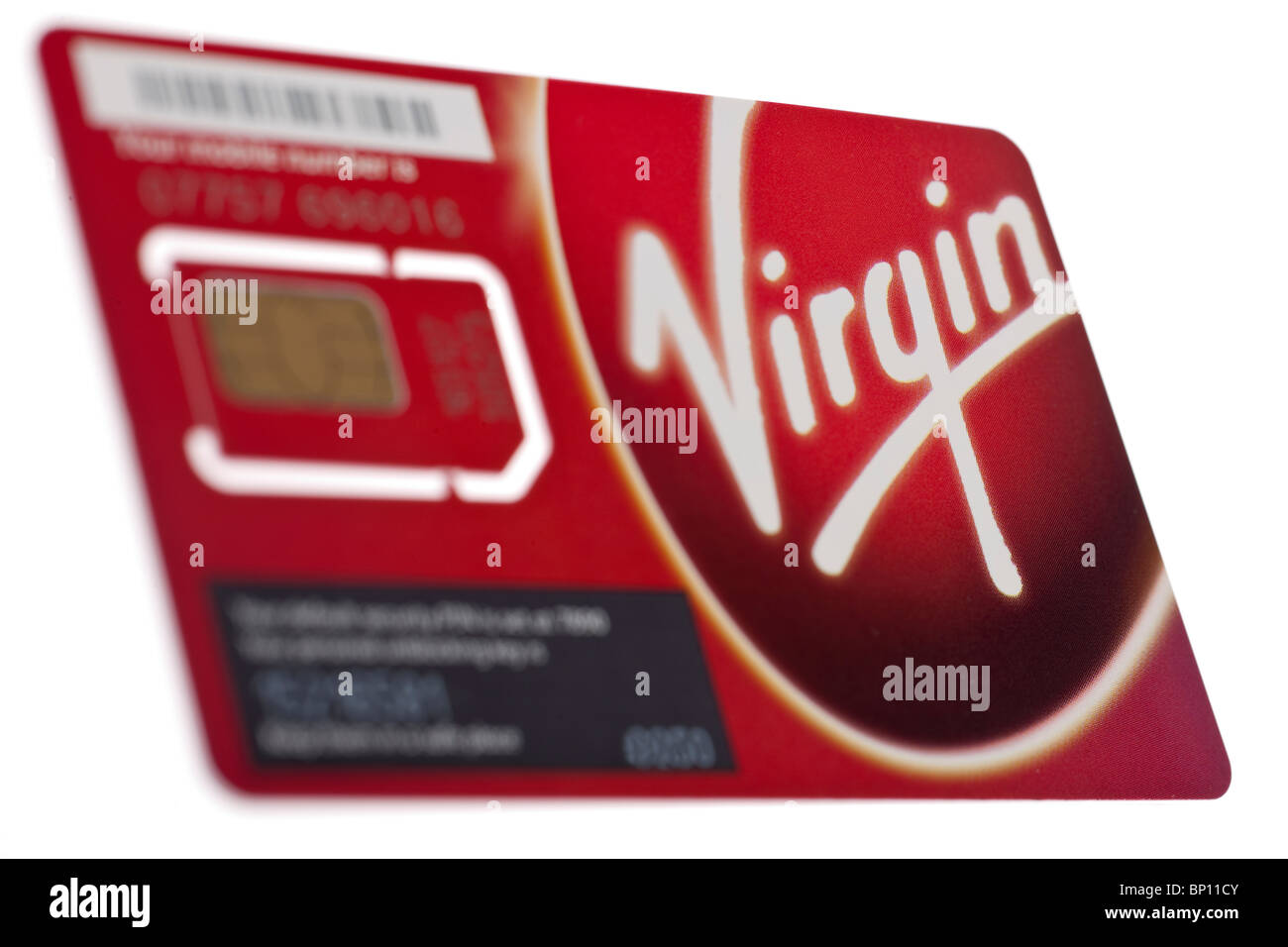 Réseau Virgin mobile phone carte sim. Utilisez uniquement éditoriale Banque D'Images